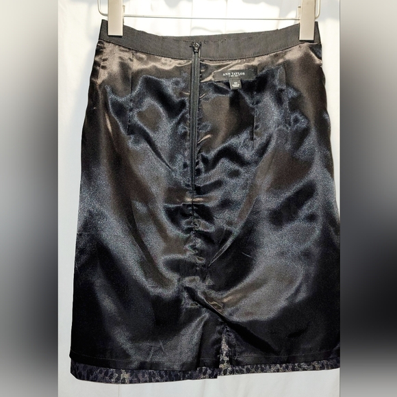 Ann Taylor Metallic Leapard Mini Pencil Skirt - Picture 11 of 14
